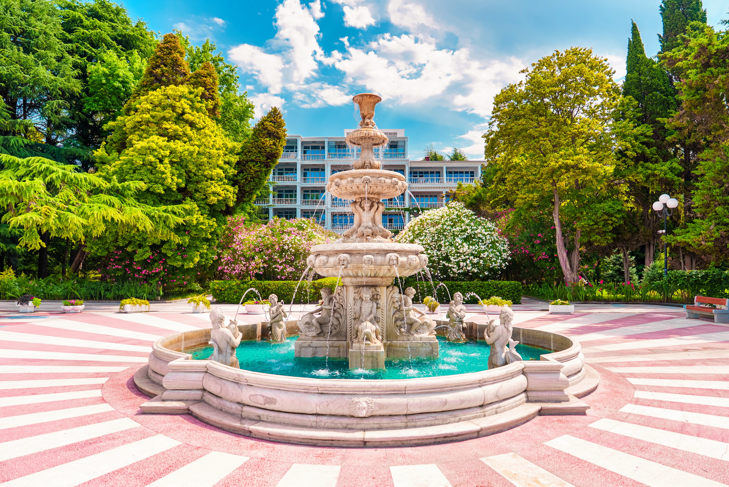 Территория санатория