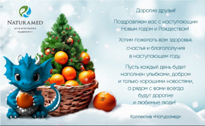 Поздравляем вас с наступающим Новым годом и Рождеством!